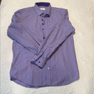 Robert Graham Purple Grid Men's Shirt